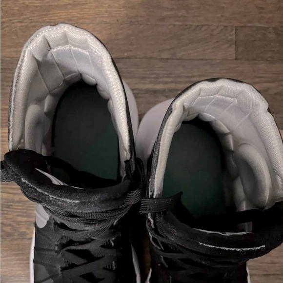 nike mens 2015 zoom sz 7.5 black silver mens high tops hyperdunk - Picture 10 of 13